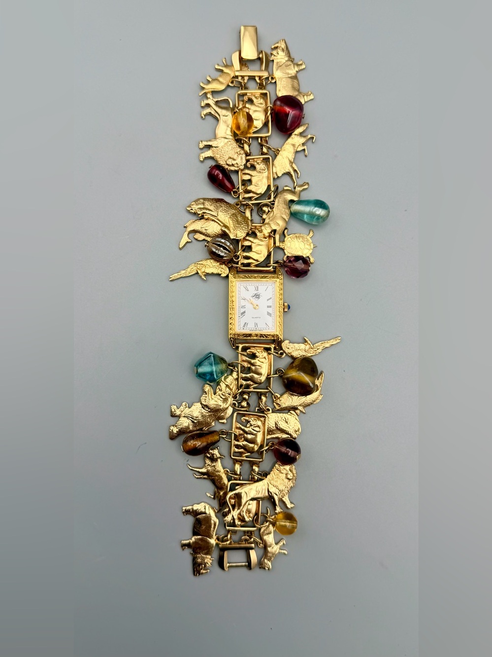Vintage Kirk Folly Watch Gold Tone
Charms Zoo Animals Noah's Ark EXTREMELY RARE
